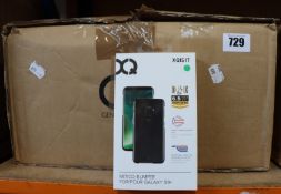 A quantity of boxed as new XQISIT Flap Cover Adour Phone Cases for Samsung Galaxy J3 2017 and XQISIT