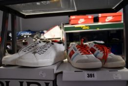 Two pairs of as new Napapijri trainers (UK 3.5 and 7.5).