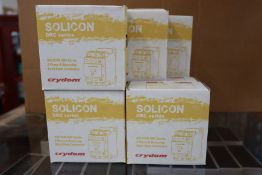 Nine boxed as new Crydom solid state relays (DRC3R40E400).