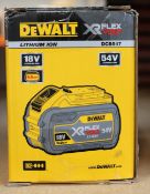 One as new Dewalt XR flex volt lithium ion battery (18v/54v).
