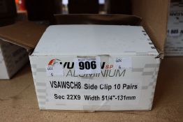 Ten pairs of boxed as new Vulcan Sprint aluminium horse shoes.