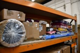 A quantity of miscellaneous yarns, fabrics and related items to include Rowan Cotton Cashmere and