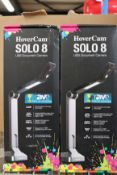 Two pre-owned HoverCam Solo 8 8MP Document Cameras (with box, USB cable and green screen mat) (