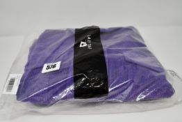 Two Lazy Oaf Oaf Lab cropped jackets (XL) and two Oaf Lab skirts (16), all in Purple Plush Cord.