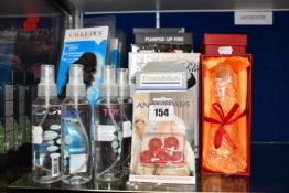 Five CalExotics Adonis penis extension, four Toyjoy anti bacterial sex toy cleaner, a Doc Johnson