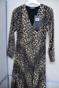An as new The Kooples contemporary leopard dress (Size 1 - RRP £278).