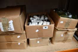A quantity of miscellaneous basic hotel style soaps, shampoos and related items.