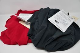 Two as new James Lakeland long sleeved wave hem dresses (Both 16 - RRP £85 each).