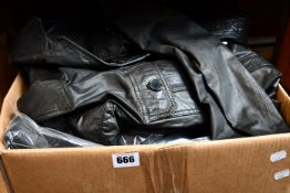 Six as new Vera Pelle leather jackets (Assorted styles, sizes and colours).