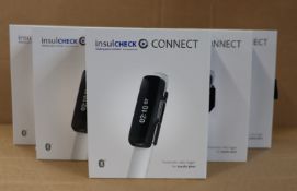 Five boxed as new Insulcheck Connect (Automatic data logger for insulin pens, supports KwikPen by