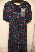 An as new The Kooples Poison Roses on Georgette dress (Size 1 - RRP £318).