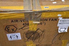 One boxed as new BTF 40 explosion-proof air-ventilation fan (220-240V).