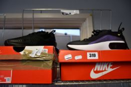 Two pairs of as new Nike trainers; Air Max Dia (UK 5) and Air Max 270 BG (UK 5).