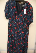 An as new The Kooples Poison Roses on Georgette dress (Size 2 - RRP £318 - no tag).
