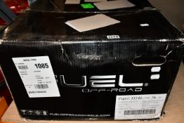 One boxed as new Gladiator Fuel Off-Road Assault Wheel for 07-20 Jeep Wrangler JL, JK in a matte