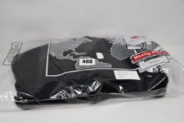 Four as new black Woolly Pully 100% pure wool outdoors zip up cardigans (UK 2 x L 2 x XL).