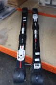 A pair of pre-owned Swix Trac Carbon Classic Rollefella Rolla skis (Size medium).