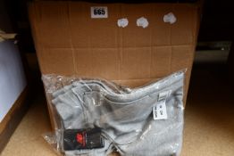 Fourteen pairs of as new New Balance grey sweatpants (Assorted sizes).