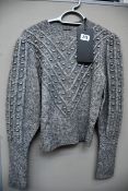 An as new The Kooples fancy stitch sweater (Size 2 - RRP €198).