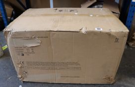 One boxed as new Home four burner gas barbeque with side burner.