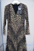 An as new The Kooples contemporary leopard dress (Size 2 - RRP £278).