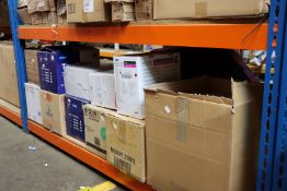A quantity of assorted disposable gloves (Approximately 80 boxes of 100).