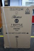 A boxed as new Hostess 7 Bottle Wine Cooler (HW07MC).