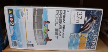 One boxed as new Intex prism frame premium pool set (3.66mx76cm).