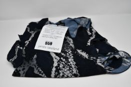 An as new James Lakeland python print wave hem dress (Size 18 - RRP £80).