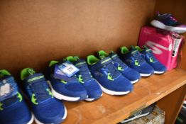 Four pairs of children's as new Skechers Speed Blitz trainers (UK 9.5, 10.5, 11.5, 12.5 - No