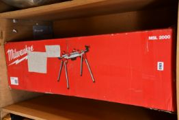 An as new Milwaukee MSL2000 mitre saw stand (Opened and damage to box).