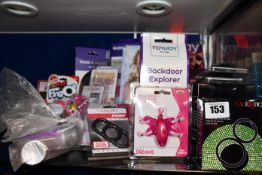 Four CalExotics quick release double helix, a Doc Johnson strappy for men and women, a Kink glow