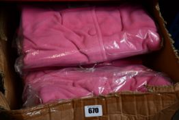 Ten as new Lady Olga dressing gowns in pink.