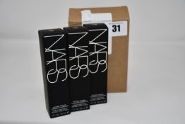 Nine boxed as new NARS Natural Radiant Longwear Foundation (30ml, Punjab).