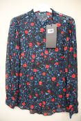 An as new The Kooples Poison Roses on Georgette blouse (Size 1 - RRP €168).