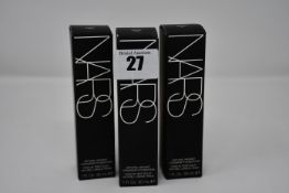 Nine boxed as new NARS Natural Radiant Longwear Foundation (30ml, Punjab, Mont Blanc, Santa Fe).