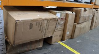 A large quantity of miscellaneous office chairs and related items to include Racing Sport swivel