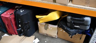 A small quantity of empty bags/suitcases.