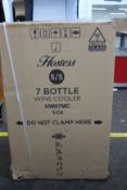 A boxed as new Hostess 7 Bottle Wine Cooler (HW07MC).