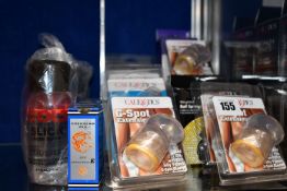 A Kink Anovibe vibrating anal beards, two CalExotics quick release erection ring, a CalExotics