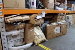 A quantity of household related items to include one boxed LG SJ2 Sound Bar, two Furnished 50mm