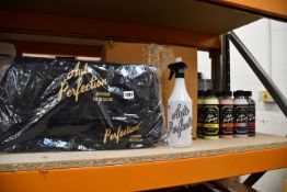 A quantity of as new Auto Perfection car care items to include Clarity (Also Sweet Edition) quick