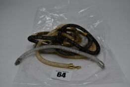 Five as new Swarovski stardust single wrap round bracelets and four Stardust necklaces (Unboxed,