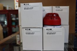 Ten boxed as new Eaton - Fulleon - ROLP, red body and red LED beacon/sounders (8210113FULL-0016X).