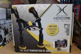 One boxed as new ABXCORE personal fitness trainer (Ab machine with virtual trainer).