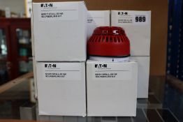 Ten boxed as new Eaton - Fulleon - ROLP, red body and red LED beacon/sounders (8210113FULL-0016X).