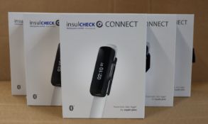 Five boxed as new Insulcheck Connect (Automatic data logger for insulin pens, supports KwikPen by