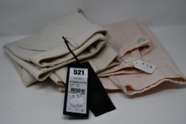 A pair of Riani jeans (UK 16) and a pair of Riani trousers (UK 8) (Slight mark requires cleaning).