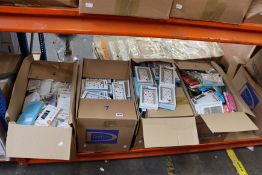 Four boxes of assorted as new phone cases and screen protectors (Approximately 1750 items).