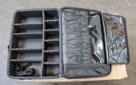 Ten boxed as new utility style cases in black.